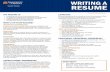 WRITING A RESUME - University of Virginia School of ... · WRITING A RESUME career.virginia.edu/resume THE RESUME IS a marketing tool for your job and internship search an individually