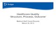 Healthcare Quality ‘Structure, Process, Outcome’ · 2013-04-03 · Joseph Juran and Edwards Deming became prominent figures in the field of quality management within industry.