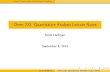 Chem 232: Quantitative Analysis Lecture Noteshuffman/include/lecture3.pdf · Scott Hu man Chem 232: Quantitative Analysis Lecture Notes chap 3: Basic tools of Analytical Chemistry