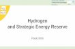Hydrogen and Strategic Energy Reserve€¦ · Eletrólise 2H2O->O2+2H2 Sistema de Limpeza OLGA Reator de Metanação CO2+4H2->CH4+2H2O CO+3H2->CH4+H2O Remoção de H2O Sistema fotovoltaico