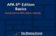 Basics - utsa.edu › twc › documents › APA-basics-PowerPoint.pdf · • The APA manual does not give examples of how to cite a website – Other handbooks and the Purdue OWL