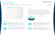 Overview - NETGEAR · NETGEAR Orbi in the Apple App Store or Google Play Store. Data Sheet RBR20 High-performance C2200 Tri-band WiFi Router Technical Specifications • Orbi AC2200