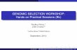 GENOMIC SELECTION WORKSHOP: Hands on Practical Sessions …genomics.cimmyt.org/SLU/Slides Paulino/4. BL/BL.pdf · SLU,Sweden GENOMIC SELECTION WORKSHOP:Hands on Practical Sessions