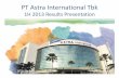 1H 2013 Results Presentation - Astra International › Public › Files › 2013 laporan...SO –Toyota, Daihatsu, Isuzu Toyota Astra Motor Astra Daihatsu Motor Isuzu Astra Motor Indonesia