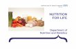 NUTRITION FOR LIFEFood facts, fallacies, fads and weight loss Diet and cancer prevention Nutrition and healthy ageing Question time. What do we do? Translating the science of nutrition