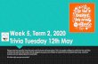 Trivia Tuesday 12th May Week 5, Term 2, 2020 · 2020-05-11 · Week 5, Term 2, 2020 Trivia Tuesday 12th May Please note that specific times for each activity have not been given.