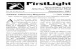 FirstLight - Alachua Astronomy Club · presentation! Correction to July minutes: Mark and Ryan Barnett have very generously donated a 26 mm Plossl eyepiece for use with the club's