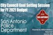 City Council Goal Setting Session for FY 2021 › Portals › 0 › Files › budget › FY2021 › De… · City Council Goal Setting Session for FY 2021 Budget San Antonio Police