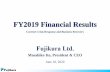 FY2019 Financial Results · 2020-06-09 · 3 FY2019 (Forecasted on Feb.5) FY2019 Forecasted-FY2019 Change Net Sales 670.0 672.3 +2.3 Operating Income 8.0 3.3 (4.6) Ratio of Operating