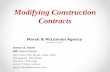 Modifying Construction Contracts · 2018-06-29 · Modifying Construction Contracts. CCD and Force Account ways to modify a construction contract have some elements of agreement.
