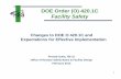 DOE Order (O) 420.1C Facility SafetyChapter II) System Engineering (Attachment 2 . DOE O 420.1C, Facility Safety . Chapter II) DOE-STD-1066, Fire Protection (Attachment 2, Chapter