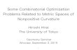 Some Combinatorial Optimization Problems Related …misojiro.t.u-tokyo.ac.jp/~hirai/papers/Wroclaw15.pdfSome Combinatorial Optimization Problems Related to Metric Spaces of Nonpositive