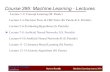 Course 395: Machine Learning - Lectures › media › uploads › ml-lecture4-2015_part1.pdf · Stavros Petridis Machine Learning (course 395) History • st1 generation Networks: