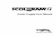 Power Supply User Manual - University of Kansas · Power Supply The Power Supply converts the DMX512 signal level from the lighting console into Coloram I / Coloram II control signal