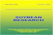SOYBEAN RESEARCHDivision of Plant Sciences, Agharkar Research Institute, Agharkar Road, Pune 411 004, Maharashtra, India Soybean [Glycine max (L.) Merr.] has been considered as an