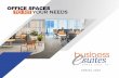 TYPES OF · TYPES OF SPACES - PRIVATE OFFICES - CO-WORKING SPACES ... • 2 desks • 2 executive task chairs • 2 guest chairs. • Perfect for interviews, or short-term stay in