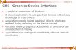 GDI - Graphics Device Interfacepages.mini.pw.edu.pl/~porterj/mossakow/courses/wp/... · GDI - Graphics Device Interface A graphical component of Windows It allows applications to