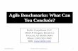 Agile Benchmarks: What Can You Conclude? · 2016-09-13 · Agile Manifesto • Agile Manifesto ... &Test &Test Build &Test Documents Working Product Tasks g Tasks Working Product