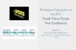 Participant Experiences at the 2019 Youth Voice/Youth Vote ... Voice_Youth Vote... · often assessed in undergraduate liberal arts education, making them relevant to high quality