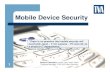Mobile Device Security - chattanooga.issa.orgchattanooga.issa.org/.../uploads/2015/04/Mobile_Device_Security-CE… · Mobile Device Security. Shayne Champion, CISSP, CISA, GSEC, ABCP
