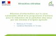Réunion d’information sur la zone vulnérable 2018 et le ...€¦ · Réunion d'information Directive Nitrates – Mars 2019 1 Directive nitrates Réunion d’information sur la
