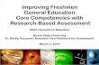 Improving Freshmen General Education Core Competencies ... · Improving Freshmen General Education Core Competencies with Research-Based Assessment HBCU Summit on Retention Bowie