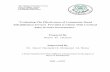 Evaluating The Effectiveness of Community Based ... · Nasser M. Ghanem Supervised By Dr. David Henley& Dr. Mohamed AL Helou A Thesis Submitted in Partial Fulfillment of Requirements