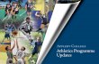 Appleby College Athletics Programme Updates · quality coaching and training facilities. To instil in our student athletes a lifelong commitment to physical activity, an appreciation