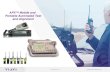 APX™ Mobile and Portable Automated Test and …...•Aeroflex 3920 • Option 061 – Tracking Generator • Option 200 – P25 Conventional Operation • Option 218 – Auto-Test