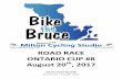 ROAD RACE ONTARIO CUP #8 · ROAD RACE ONTARIO CUP #8 August 20th, 2017 Technical Guide Version 2.0 – July 28th, 2017