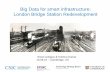Big Data for smart infrastructure: London Bridge Station ... · Big Data for smart infrastructure: London Bridge Station Redevelopment Sinan Ackigoz & Krishna Kumar 10.09.15 –Cambridge,