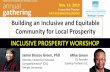 HILT BUILDING BALLROOM Building an Inclusive …...EQUITABLE OWNERSHIP EXERCISE “Owning a share of Muskegon’s prosperity pie” DIRECTIONS 1. Join a subgroup 2. Review data on
