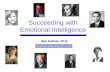 Succeeding with Emotional Intelligence...Inspirational leadership: Inspiring and guiding individuals and groups Ernest Shackelton ¾Explorer lead a team of men to Antarctica in 1914