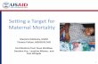 Setting a Target for Maternal Mortality...Nepal 2010 MMR=170 26 . 27 Pakistan, India: MMR in 2035 with 75% and 85% reductions from 2010 . 2010 : ...
