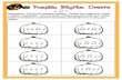 Pumpkin Rhythm Create - FRANK NEY MUSIC CLASSROOM · 2018-11-08 · Pumpkin Rhythm Create Instructions: Cut out the pumpkin rhythms. Choose four rhythms to create a rhythm composition.