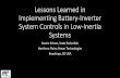 Lessons Learned in Implementing Battery-Inverter System ...cce.umn.edu/documents/CPE-Conferences/MIPSYCON... · Lessons Learned in Implementing Battery-Inverter System Controls in