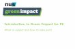 Introduction to Green Impact for FE€¦ · sustainability change programmes. ---All of our team of sustainability change management specialists are practitioner members of the Institute