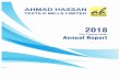29th Annual Reportahtml.com.pk/wp-content/uploads/2017/04/Annual-Report-2018.pdf · 5 Ahmad Hassan Textile Mills Limited NOTICE OF ANNUAL GENERAL MEETING Notice is hereby given that