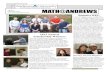 Fall 2013 MATH@ANDREWS · Ed., Sec. cert., PME) is teaching mathematics at Bridgman High School in Bridgman, Michigan. Styves Romain (2013, BS Math Ed., Sec. cert.) is teaching integrat-ed