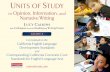 Lucy caLkins · California English Language Development Standards with Corresponding Common Core English Language Arts Standards Units of Study for Teaching Writing Grade 5, Unit