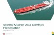 Second Quarter 2013 Earnings Presentation - Teekay · 2017-12-20 · Please refer to the Teekay Tankers Q2-13 Earnings Release for reconciliation to most directly comparable GAAP