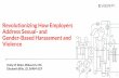 Address Sexual- and Gender-Based Harassment and ... Rider-Milkovich Bille.pdfReliance upon customer service, client satisfaction, or sales Workplaces with signiﬁcant power disparities