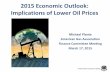 2015 Economic Outlook: Implications of Lower Oil Prices · Federal Reserve Bank of Dallas 2015 Economic Outlook: Implications of Lower Oil Prices Michael Plante American Gas Association.