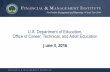U.S. Department of Education, Office of Career, …s3.amazonaws.com/PCRN/uploads/FMI/FMI_Webinar_6-3-2016...2016/06/03  · webinar will be posted to the PCRN (cte.ed.gov) Evaluation: