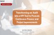 Transforming an Audit into a KPI Tool to Promote …...Transforming an Audit into a KPI Tool to Promote Continuous Process and Project Improvements Jad Abou Ibrahim Khatib & Alami