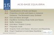 15 ACID-BASE EQUILIBRIA · 2020-06-04 · Acid-Base Titration Curves. 15.7. Polyprotic Acids. 15.8. Organic Acids and Bases: Structure and Reactivity. 15.9. Exact Treatment of Acid-