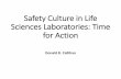 Safety Culture in Life Sciences Laboratories: Time for Action · OSHA Bloodborne Pathogens standard [29 CFR 1910.1030] (1991, 2001) ... December 2014 • 2015 • Series of reports