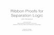 Ribbon Proofs for Separation LogicKEY WORDS AND PHRASES: axiomatic method, theory of programming' proofs of programs, formal language definition, programming language design, machine-independent