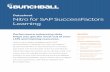 Datasheet Nitro for SAP SuccessFactors Learning...Bunchball is the leader and innovator of engagement technology powered by gamification. Purpose-built for the enterprise, Bunchball’s