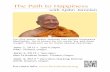 The Path to Happiness€¦ · The Path to Happiness with Ajahn Jamnian for more info: June 3, 2015 • 7pm-9pm Miao Fa Buddhist Temple - Portland, Oregon June 4, 2015 • 9am-9pm,